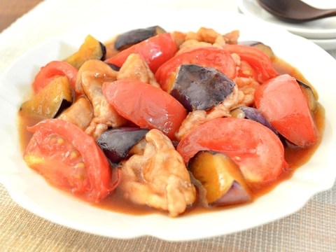トマトとなすの中華うま煮